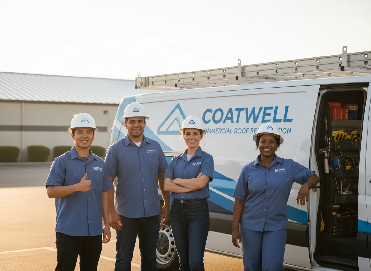 Commercial roof coating company in Tom Bean, TX