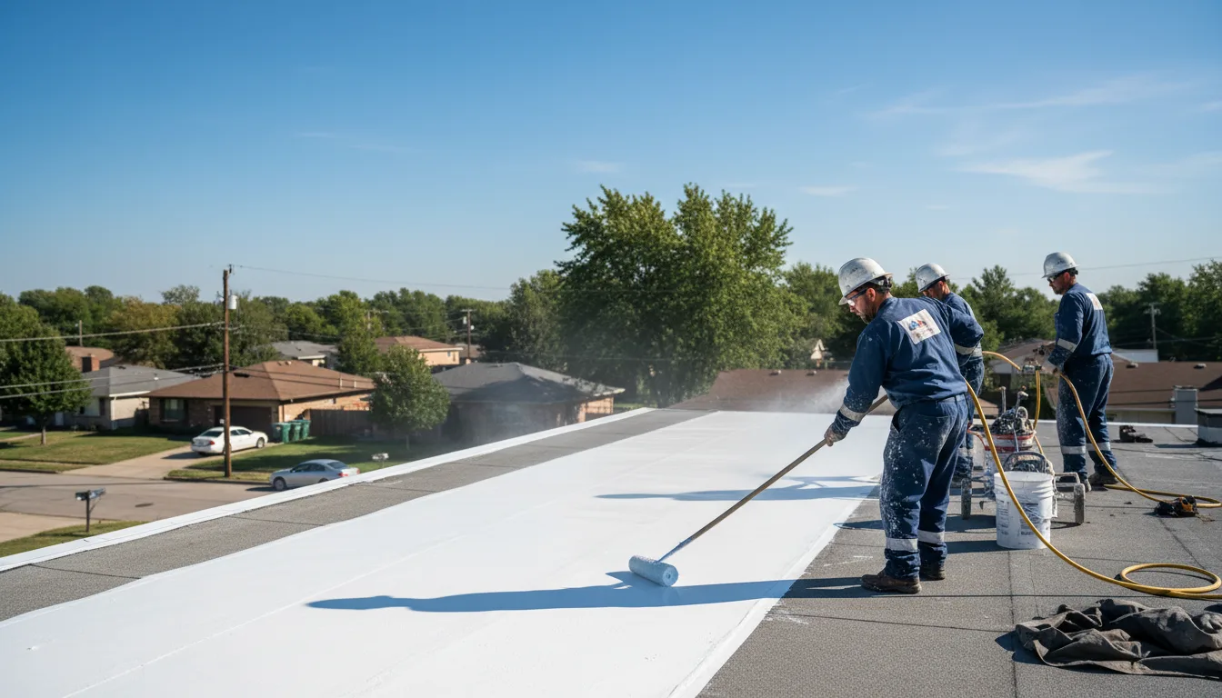Commercial roof coating in Tom Bean, TX near me